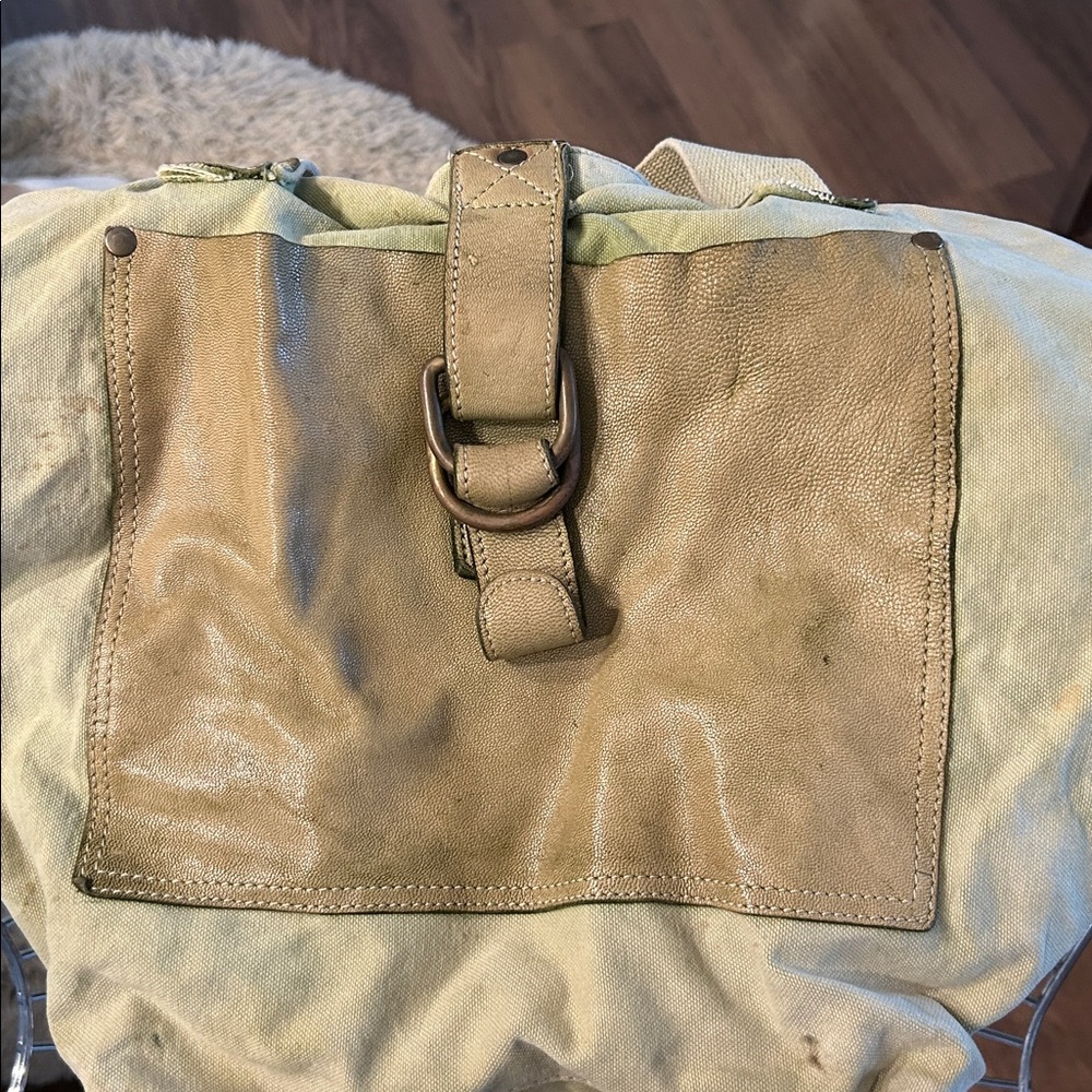 Stylish Army Green Tote Bag - Picture 4 of 4